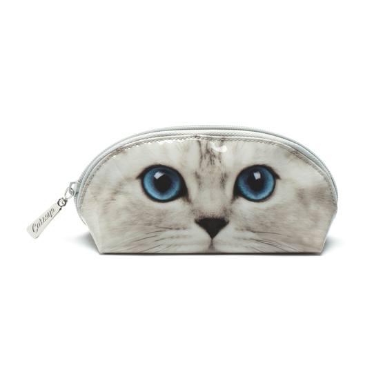Catseye - Silver Kitty Oval Bag